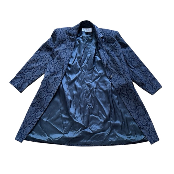 Brocade Grey Jones New York Coat Size 6 - Picture 5 of 7